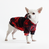 Velvet Red Black Hoodie||size:S