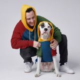 Primary Color Block Human Hoodie