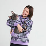 Purple Plaid Human Hoodie