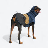 Breatheshield™ Dog Raincoat - Blue Gold Black