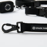 Multipurpose Seatbelt Handsfree Leash & Poop Bag Holder Set - Black