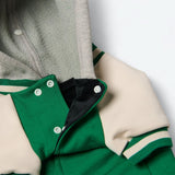 Dog Varsity Jacket - Green