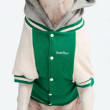 Dog Varsity Jacket - Green