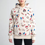 The France Human Hoodie - Beige