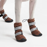 Flex Shell Waterproof Dog Boots - Brown
