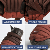 Brown PuffShield Jacket||size:S,M,L,XL,2XL,3XL,4XL