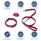 Fuchsia Camo Martingale Collar||size:A,B,C,D,E