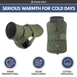 Green Quilted Winter Jacket||size:S,M,L,XL,2XL,3XL,4XL