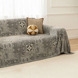 Rustic Boho Grey Couch Cover