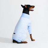 Dog Pajama - Blue Stripes
