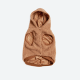 Teddy Sherpa Fleece Dog Sweater - Brown