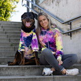 Velvet Dog Hoodie - Berry Lemonade