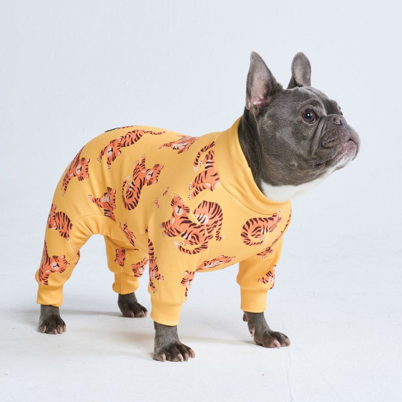 Dog Pajama - Tiger - Yellow