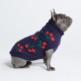 Cherries Knit Dog Sweater
