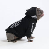 Halloween Dog Hoodie - Reflective Skeleton
