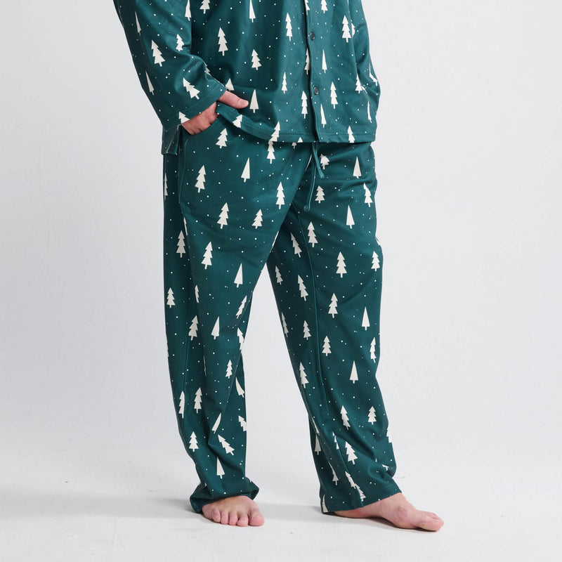 Human Pajama Pants - Frosty Pines (2)