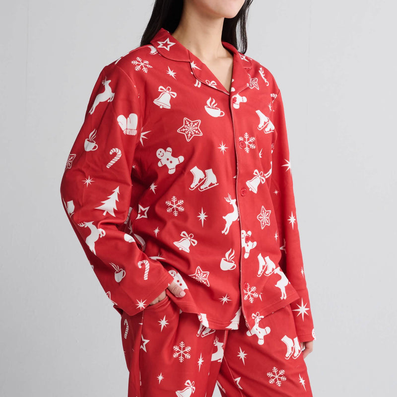 Human Pajama Top - Red Cheer (2)
