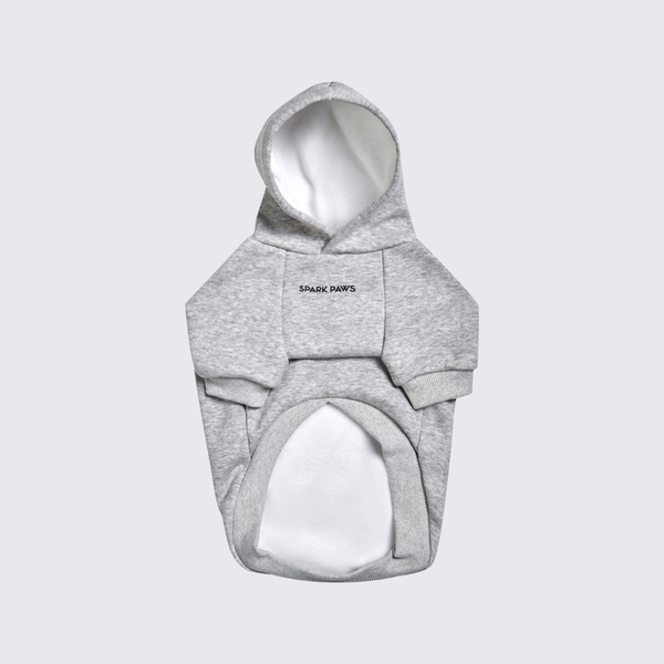 Essential Dog Hoodie - Light Grey