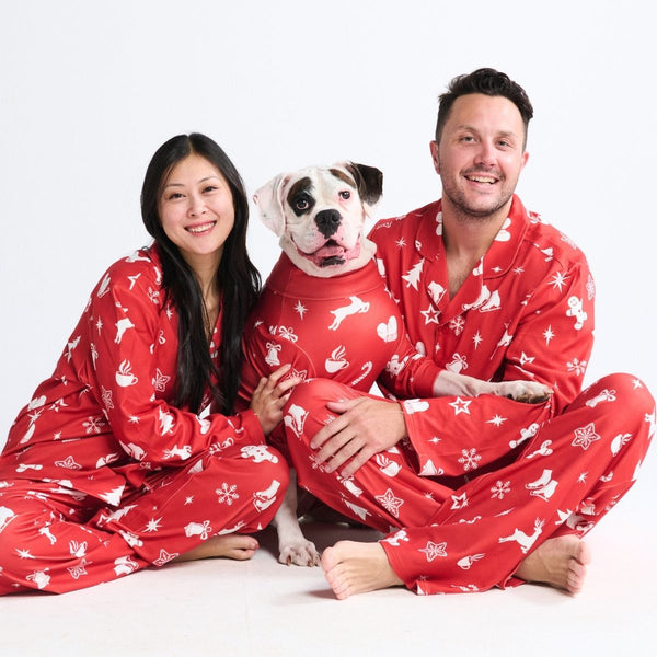 Human Pajama Pants - Red Cheer