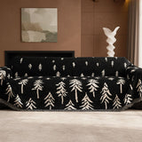 Pet Couch Cover - Pine Trees Black