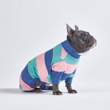 Dog Pajama - Navy Turquoise Blue