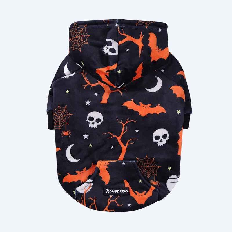 Halloween Dog Hoodie - Black