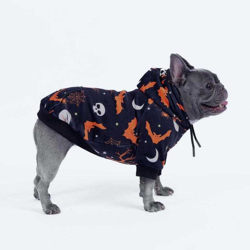 Halloween Dog Hoodie - Black