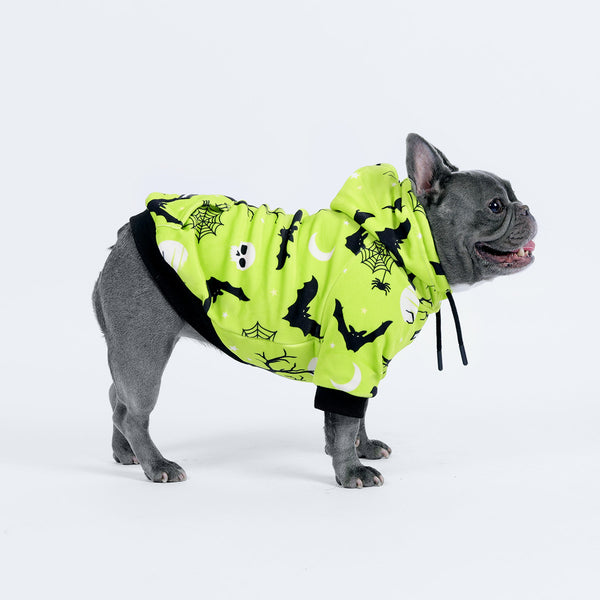 Halloween Dog Hoodie - Neon