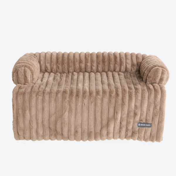 Luxury Couch Cover Dog Bed - Brown