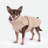 Beige Quilted Winter Jacket||size:S