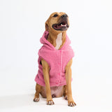 Teddy Sherpa Dog Sweater - Dark Pink