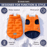 Orange Thermosonic Winter Jacket||size:S,M,L,XL,2XL,3XL,4XL