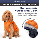 Orange Thermosonic Winter Jacket||size:S,M,L,XL,2XL,3XL,4XL