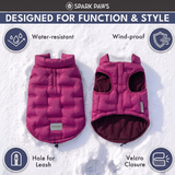 Magenta Thermosonic Winter Jacket||size:S,M,L,XL,2XL,3XL,4XL