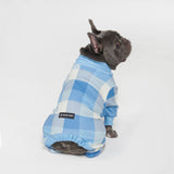 Dog Pajama - Blue Checkered