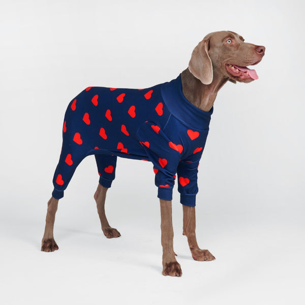 Dog Pajama - Hearts – SPARK PAWS