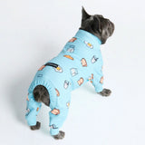 Dog Pajama - Breakfast Blue