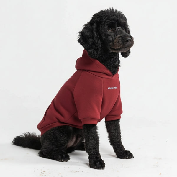 Essential Dog Hoodie - Burgundy